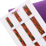 Набор чулочных спиц для вязания длиной 20см5 Knit Pro Symfonie (2,5мм, 3мм, 3,5мм, 4мм, 4,5мм, 5мм), дерево, многоцветный, 6 видов, 2066