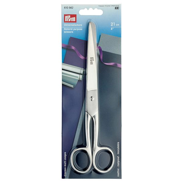 Ножницы универсальные 21 см, цельнометаллические, Prym, 610562