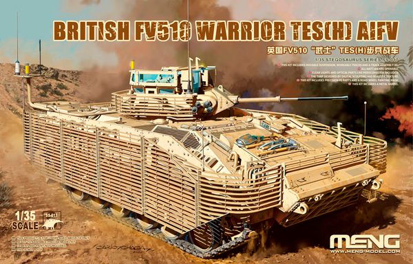 Модель сборная: боевая машина пехоты пластик 1/35, FV510 Warrior TES (H) AIFV 1/35, Meng SS-017