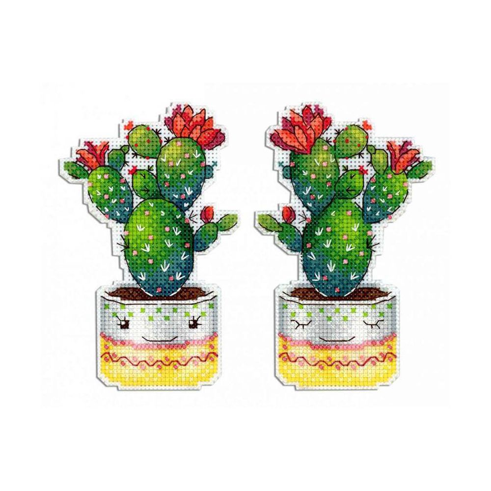 Набор для вышивания нитками МП Студия, Колючий друг8х13см