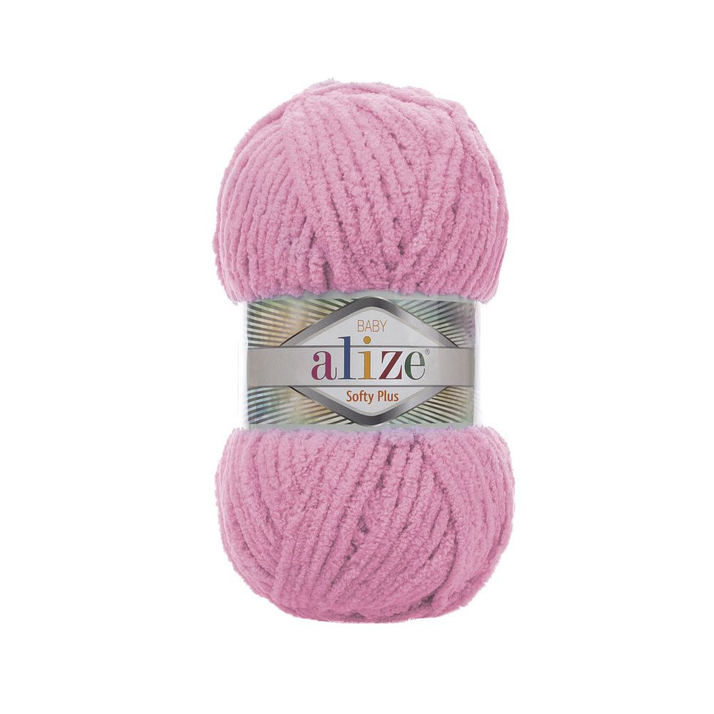 Пряжа Alize (Ализе) Softy Plus / уп.5 мот. по 100 г, 120 м, 185 розовый