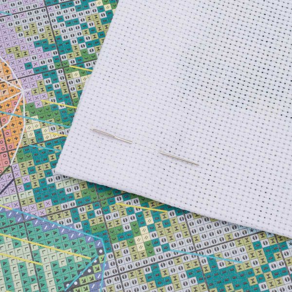 Набор для вышивания нитками Овен, Летний дождь 18х18см