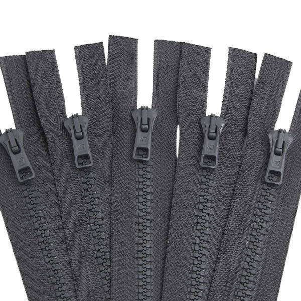 Молния трактор Arta Т6 (6 мм) 1 зам., разъем., 65 см, цв. 123 графит, уп.5 шт