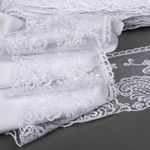 Кружево на сетке широкое 105 мм, цв.12 белый, уп.2,5м, Kruzhevo