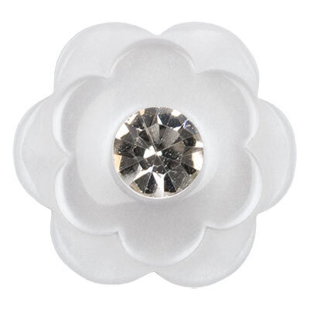 Пуговицы на ножке блузочные 11 мм, 12 шт, А001 белый, Blitz DRN 0054