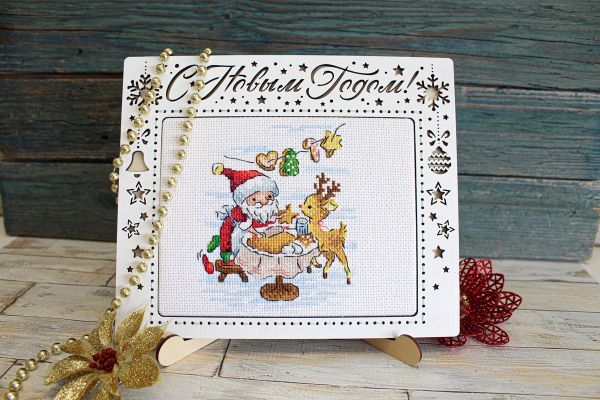 Набор для вышивания нитками МП Студия (Жар-птица), Сладкие угощения, 13х11 см