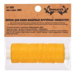 Нитки для кожи вощёные (полиэстер) 0.45х, 40 м, 1 катушка, 009 жёлтый, LC-005 Промысел