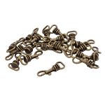 Карабин металл 10.0 мм (14х32 мм), цв.бронза, 20 шт