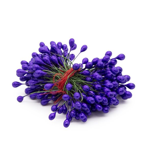 Тычинки для искусственных цветов 0,5х6см (вес 50гр ±3 гр) (10 фиолетовый)