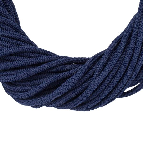 Шнур эластичный вязаный 4.5 мм / 50м (полиэстер 86%, латекс 14%) (темно-синий), Р2691