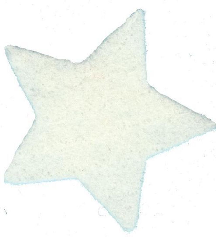 Набор форм &quot;Звезда&quot; из войлока &quot;Белый Ангел&quot;, 7см х12шт,100% шерсть VN0101