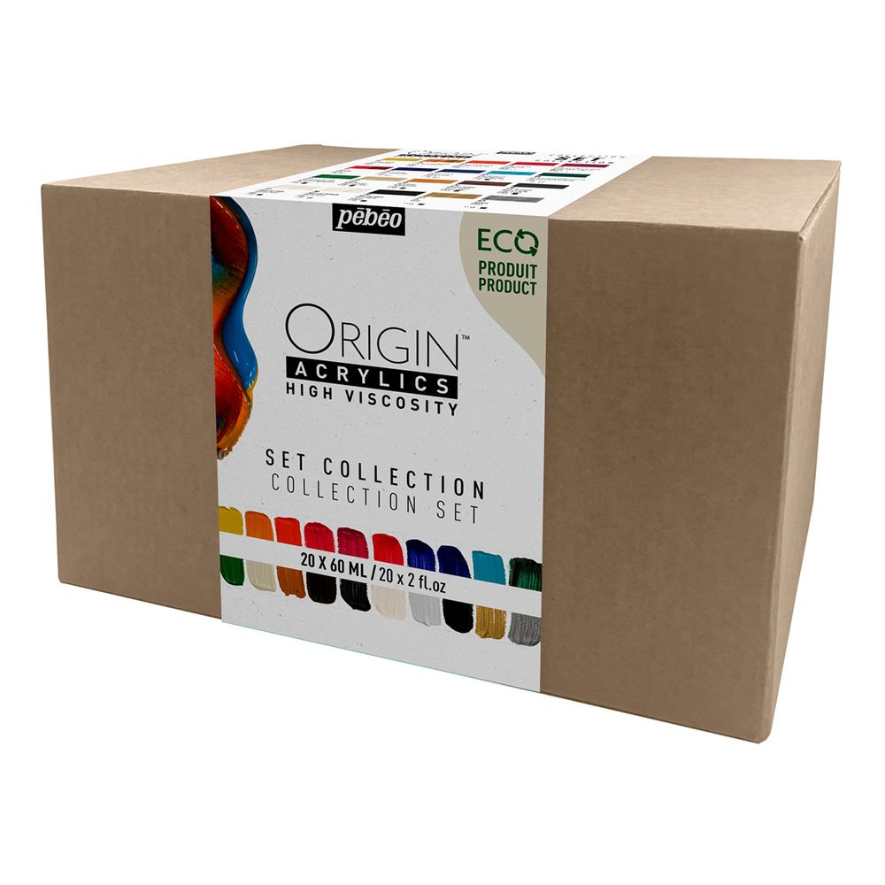 Краска акриловая Set Collection матовая 20 цв. по 60 мл, Pebeo, 817423
