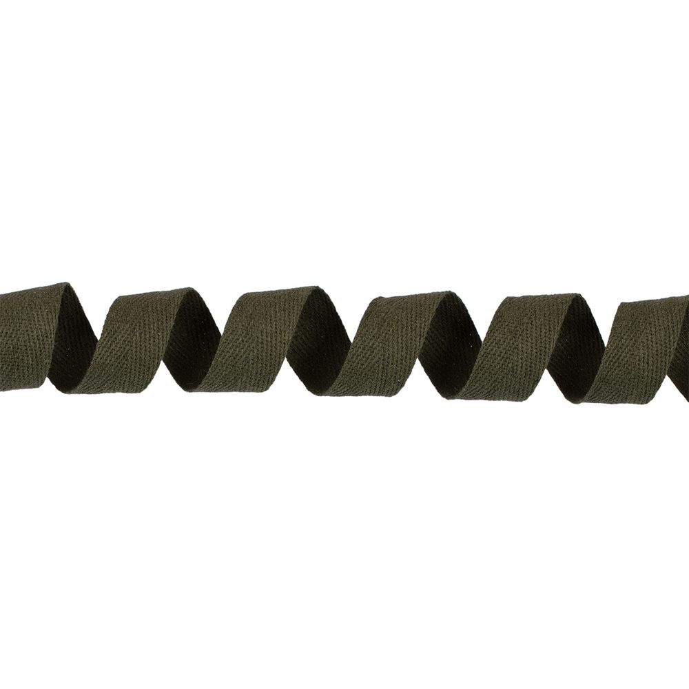 Тесьма (лента) киперная (100% х/б) 20 мм / 50 метров, хаки/khaki, Gamma TCT-20