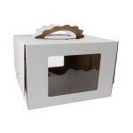 Кондитерская коробка для торта С 2 ОКНАМИ, 30.3х30.3х20 см, S-Chief, BFC-049