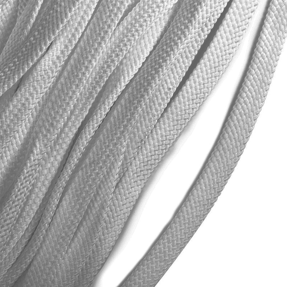 Шнур полиэфир плоский 10.0 мм / 50 метров, турецкое плетение 157 св.серый