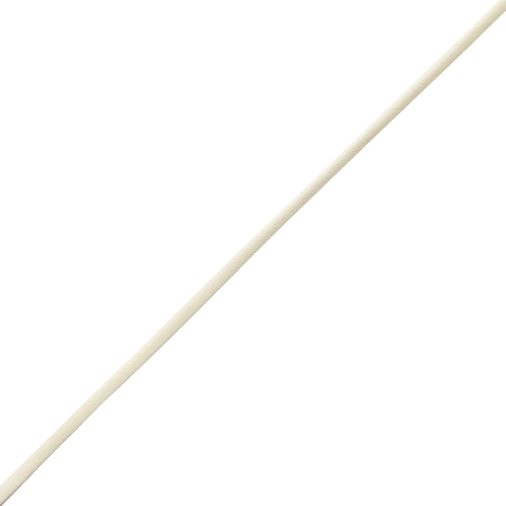 Шнур кожа искусственная ⌀2.5 мм / 100 метров, матовый, молочный