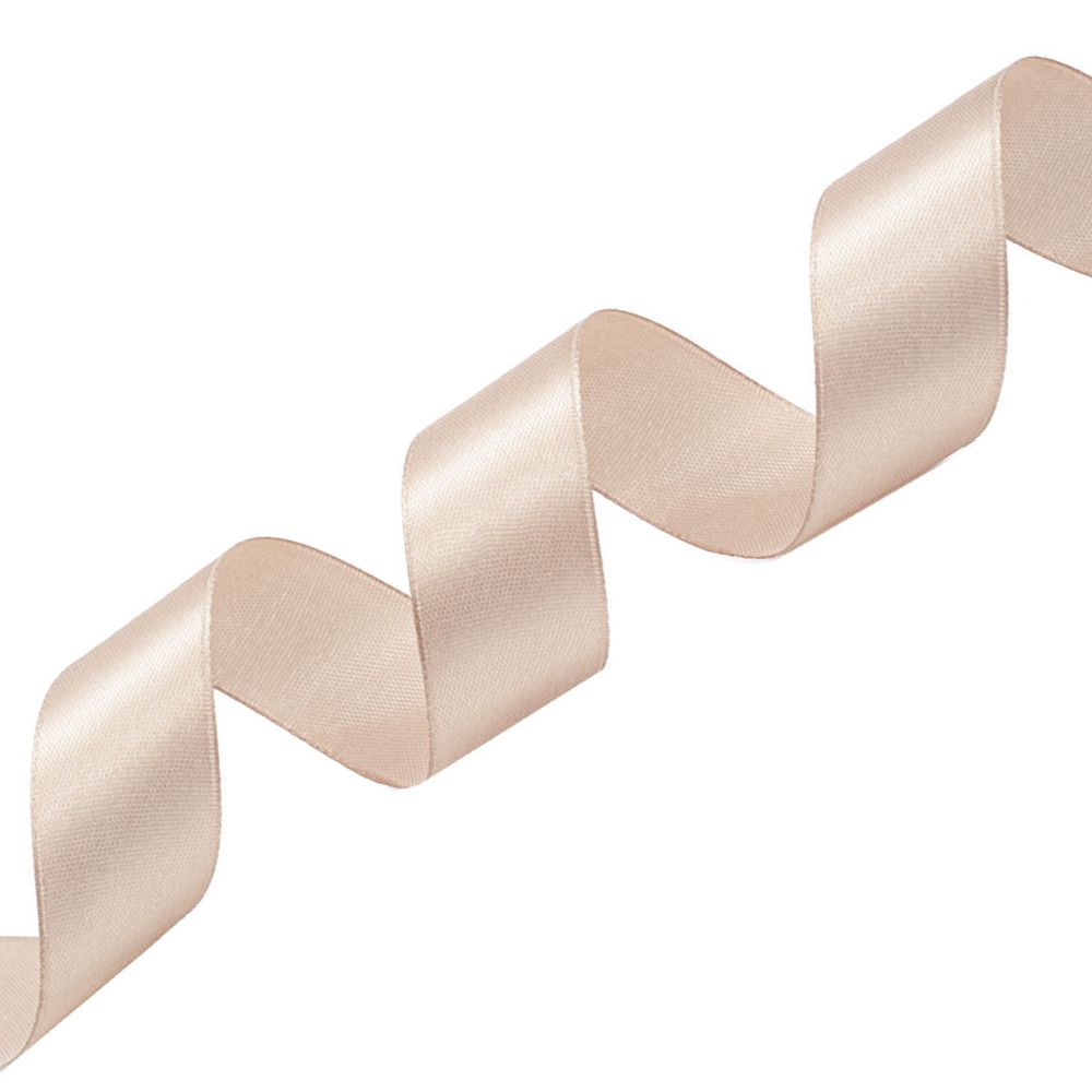 Лента атласная 1-сторонняя 25.0 мм / 22.86±1 метров, 067 бежевый, Globus