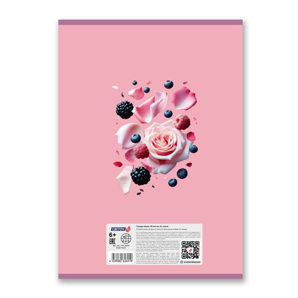 Тетрадь ученическая общая, A4 48 л. на скобе 65 г/м², белизна 100 %, 6 шт, клетка, 01340 Секрет вкуса, Светоч Т152