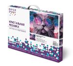 Алмазная (кристальная) мозаика Фрея, Космический кот 50х40 см