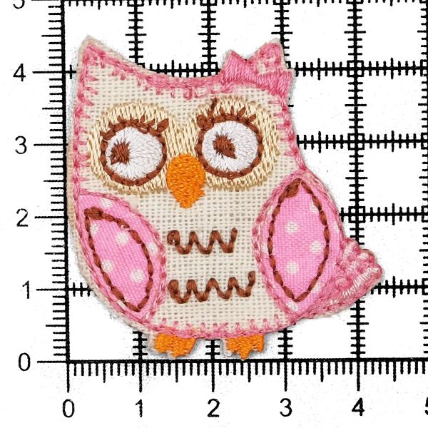 Термоаппликация Сова, 4.3х4.5см, Hobby&Pro