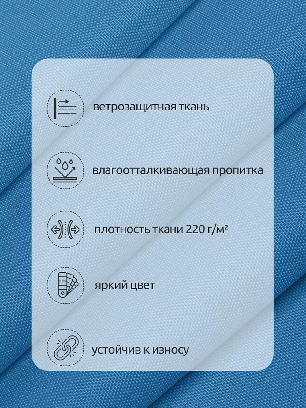 Оксфорд 600D PU1000 220 г/м², 150 см / 1 метр, ОКС.TBY600D.S066.1, S066 голубой