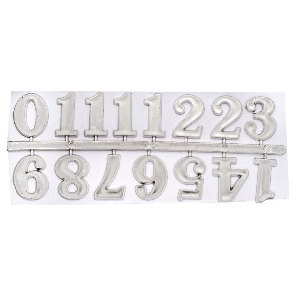 Цифры арабские для часов 2,5см (серебро), 5AS-085