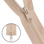 Молния трактор Arta Т6 (6 мм) 2 зам., разъем., 75 см, цв. 105 св.бежевый, уп.5 шт