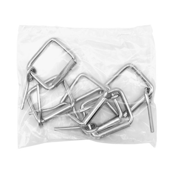 Пряжка ременная металл 36 мм (внешн. 46х40 мм, ⌀5 мм), роликовая, никель, П-10-11, 6 шт