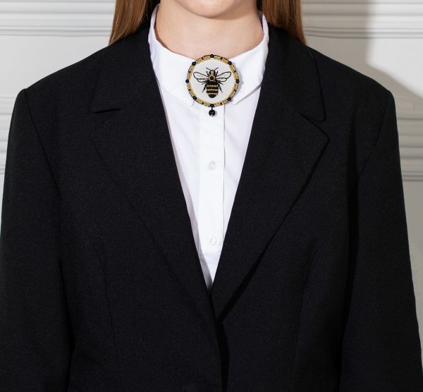 Набор для вышивания бисером Klart, Брошь. Пчела, 7х6 см