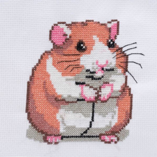 Набор для вышивания нитками Hobby&Pro Kids, Хома 19х18 см