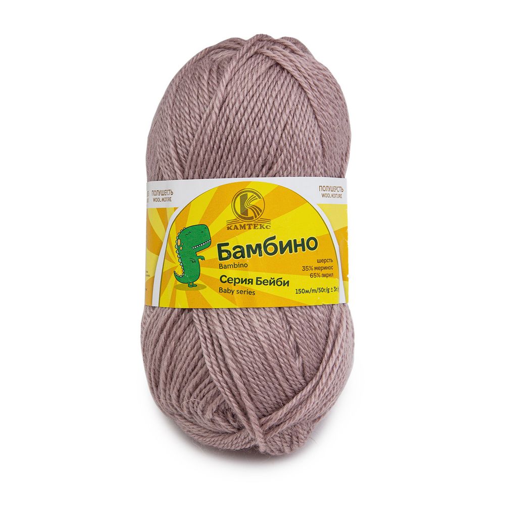 Пряжа Камтекс Бамбино / уп.10 мот. по 50 г, 150 м, 231 жемчужная роза