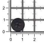 Пуговицы 4 прокола 18L=11 мм, пластик, Blk-02 черный, 72 шт, CN2842