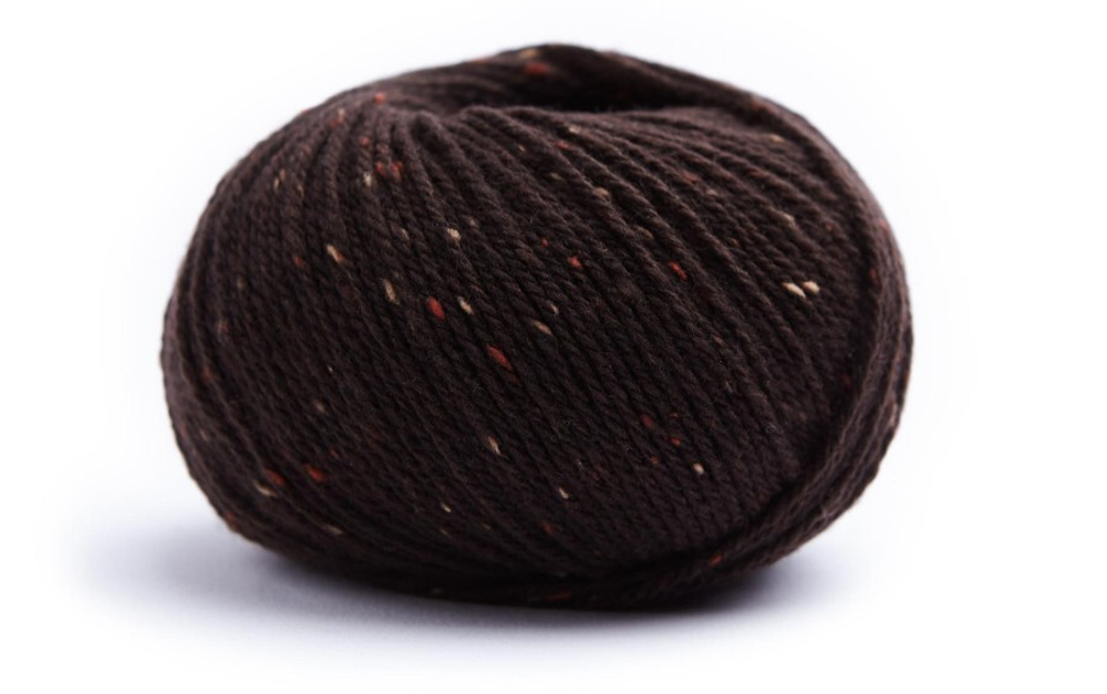 Пряжа Lamana Como Tweed (Ламана Комо Твид), 25г, 120м, 65, mokka, мокко (коричневый)