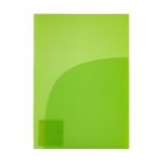 Папка-уголок (2 кармана) A4 180 мкм волокно, 20 шт, лайм EC210030221, Expert Complete