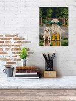 Кристальная (алмазная) мозаика Фрея ALPD-267, на подрамнике, Прогулка после дождя, 30х40 см