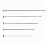 Основа для браслета металлического 19 см, 5 шт, серебро, Zlatka RBM