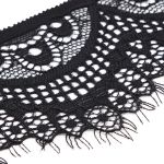 Кружево эластичное (стрейч) 60 мм / 3 метра, C580 черный
