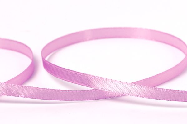 Лента атласная 1-сторонняя 6.0 мм / 33±2 метра, №080 сиреневый, в термоплёнке, Gamma