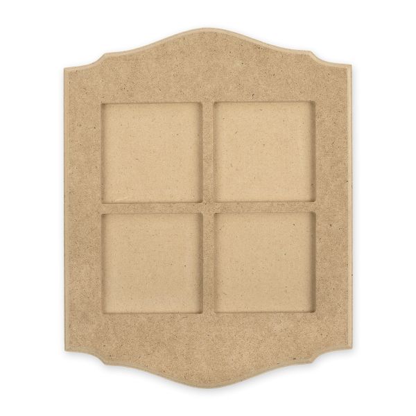 Заготовка из МДФ Поднос для 4-х плиток, OLIV-6 Love2art