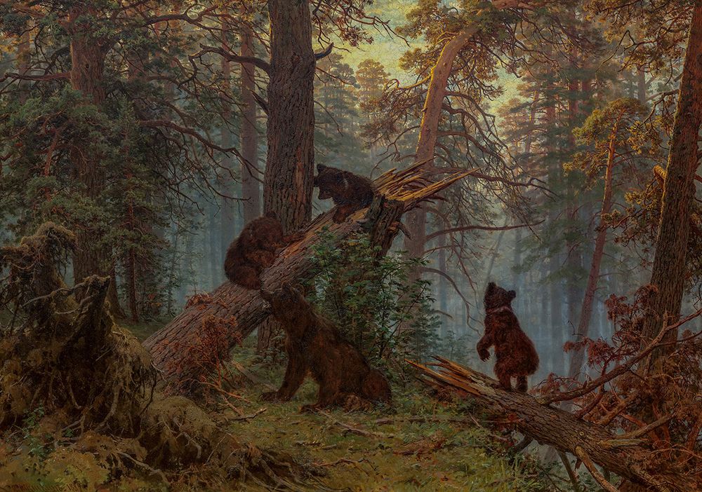 Пазл. Третьяковская галерея 1000 элементов, Шишкин И.И. Утро в сосновом лесу. 1889, Фрея GTG-PZL-1000/01