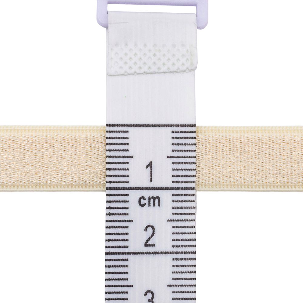 Резинка бельевая (бретелечная) 10.0 мм / 50 метров, шампань