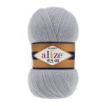 Пряжа Alize (Ализе) Angora Real 40 / уп.5 мот. по 100 г, 430м, 021 серый A