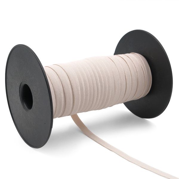 Резинка бельевая (бретелечная) матовая 8.0 мм / 50 метров, пудровый, (МL195.008)