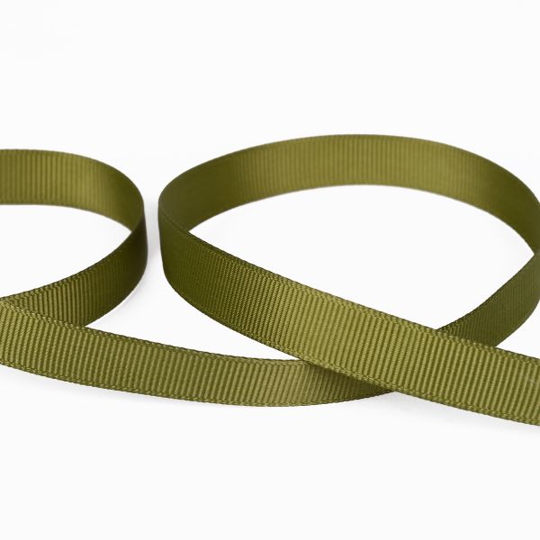 Лента репсовая (в рубчик) 12.0 мм / 45.5 метров, 014 мох, Gamma GR-12