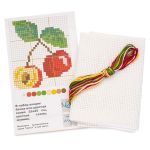 Набор для вышивания нитками РС Студия, Вишенки 8х8 см