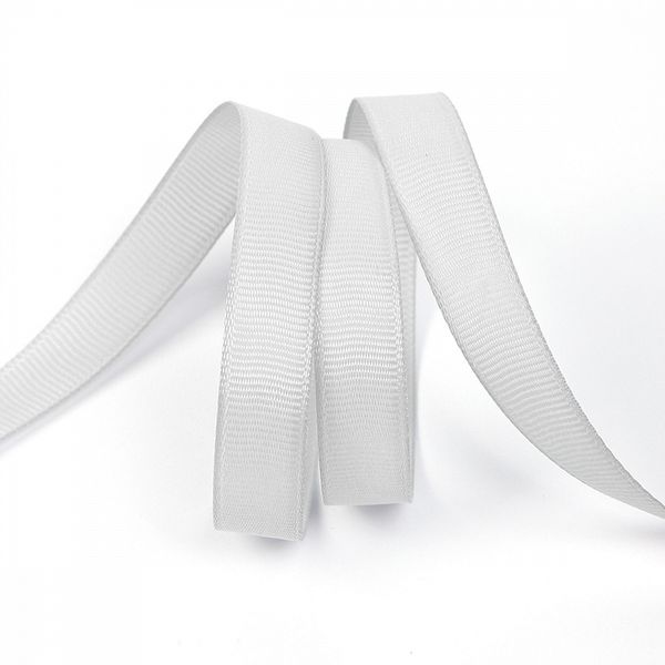 Лента репсовая (в рубчик) 12.0 мм, 007 (092) св.серый, уп. 27,4м