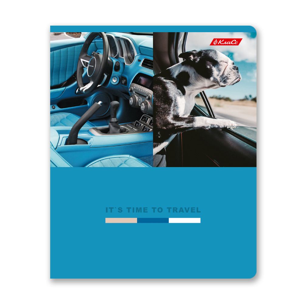 Тетрадь ученическая общая, A5+ 80 л. на скобе 65 г/м², белизна 100%, 5 шт, клетка в термоусадочной пленке, 000488 Собаки рулят, Светоч 80ТСК5_0_2_1