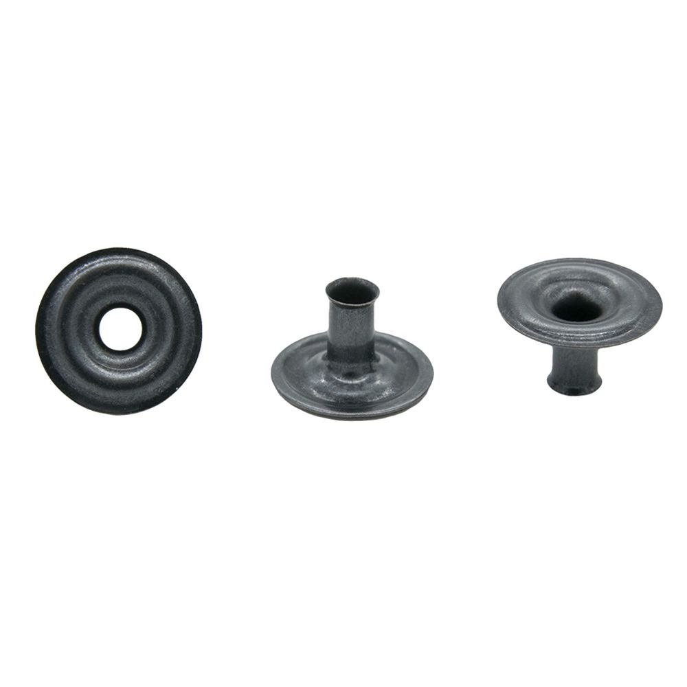 Часть кнопки Альфа (S-образная) ⌀11 мм (D-часть), 5 никель с чернением, 100 шт, S090503, BIG