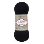 Пряжа Alize (Ализе) Alpaca Royal New / уп.5 мот. по 100 г, 250м, (60 черный)