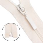 Молния спираль (витая) Arta Т5 (5 мм) 1 зам., разъем., 80 см, цв. 571 св.бежевый, уп.5 шт